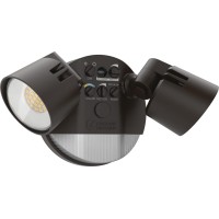 Lithonia Lighting Hgx Led 2Rh Alo Sww2 120 Pir Ddb M2 Homeguard Security Flood Lights 2150-2600 Lumens, 2-Light, Photocell Sensor And Motion Detection, Dark Bronze