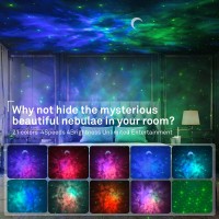 Itayak Galaxy Projector Night Light Star Projector With Bluetooth Speaker Remot Control Led Nebula Cloud Gift For Kids Room Bed