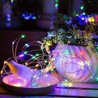 Sanniu Led Fairy Lights Battery Operated 8 Packs Mini Battery Powered Copper Wire Starry String Lights For Christmas Bedroom We