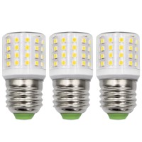 Led Appliance Light Bulb For Refrigerator Fridge Freezer 4W (40W Equivalent) E26 Medium Base Compact T10 Tubular A15 Ac100-265V Floor Lighting Decorative Corn Lamp Daylight White 5000K, Pack Of 3