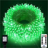 Knonew Outdoor Christmas Lights 300 Led 99Ft String Lights 8 Modes & Memory Fairy Light Plug In Waterproof Led String Lights For Xmas Yard Tree Wedding Party Holiday Decorations(Green)