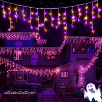 1280 Led Halloween Lights Outdoor Decorations 132Ft String Light With 240 Drops,Fairy Lights Outdoor Indoor Decor With 8 Modes,Timer Super Bright To Play At Night For Party Halloween Decorations