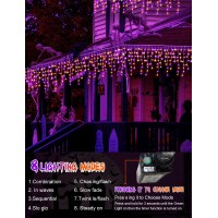 1280 Led Halloween Lights Outdoor Decorations 132Ft String Light With 240 Drops,Fairy Lights Outdoor Indoor Decor With 8 Modes,Timer Super Bright To Play At Night For Party Halloween Decorations