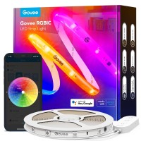 Govee Rgbic Led Strip Lights, 32.8Ft Wifi Led Lights Work With Alexa And Google Assistant, Smart Led Strips App Control, Diy, Music Sync, Color Changing Led Lights For Bedroom, Tv, Indoor