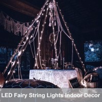 2 Pack Fairy String Lights Plug In 33Ft 100 Micro Starry Led Outdoor String Lights With 8 Modes Timer Dimmable Ip68 Full Waterp