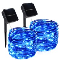 Twinkle Star 2 Pack Outdoor Solar String Lights 394 Ft 120 Led Solar Powered Xmas Halloween Decorative Fairy Lights With 8 Mod