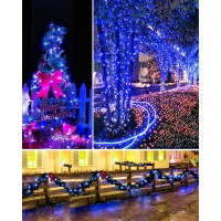 Twinkle Star 2 Pack Outdoor Solar String Lights 394 Ft 120 Led Solar Powered Xmas Halloween Decorative Fairy Lights With 8 Mod