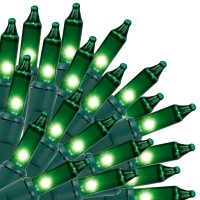 Christmas Lights Indoor Outdoor, 150-Count Lights Incandescent Mini String Light, 120V Ul Certified Green Wire Lights For St Patricks Day Patio, Holiday, Party, Home, Garden, Easter Decorations, Green