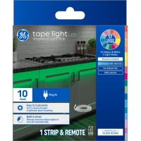 Ge Led Tape Light Indoor Plugin Strip Light Color Changing 10Ft