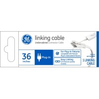 Ge Undercabinet Linking Cable And Connector Cable For Plug-In Fixtures, 36In (1 Pack)