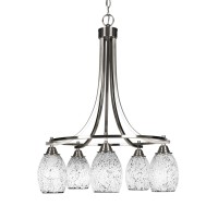 Paramount 5 Light Chandelier In Brushed Nickel Finish With 5