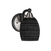 Paramount 1 Light Wall Sconce In Matte Black & Brushed Nickel Finish With 5