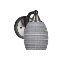 Paramount 1 Light Wall Sconce In Matte Black & Brushed Nickel Finish With 5