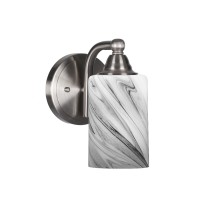 Paramount 1 Light Wall Sconce In Brushed Nickel Finish With 4