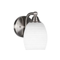 Paramount 1 Light Wall Sconce In Brushed Nickel Finish With 5