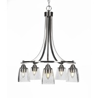 Paramount 5 Light Chandelier In Brushed Nickel Finish With 4.5