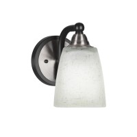 Paramount 1 Light Wall Sconce In Matte Black & Brushed Nickel Finish With 4.5