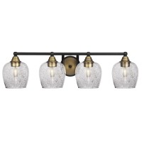 Paramount 4 Light Bath Bar In Matte Black & Brass Finish With 6