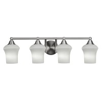 Paramount 4 Light Bath Bar In Brushed Nickel Finish With 5.5