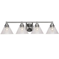 Paramount 4 Light Bath Bar In Brushed Nickel Finish With 4