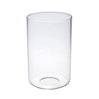 Eidonta Clear Glass Shades Replacements 5.5In Height, 3.5In Diameter, 1.65In Fitter, Clear Cylinder Glass Lamp Shade High Transmittance Glass Shade Cover Globes For Light Fixtures 1-Pack