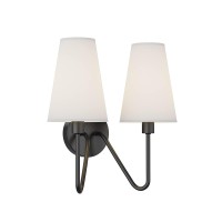 Electro Bp;Double Head Classic 2 Lights Wall Sconces Lighting Fixture Black With Beige White Linen Fabric Lamp Shades E12 80W Hardwire;