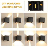 4Pcs Outdoor Wall Lights, 4