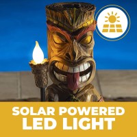 Vp Home Flickering Torch Tiki Solar Light 145 H X 6 W X 45 D Solar Powered Led Garden Light For Home And Outdoor Decor