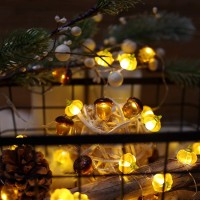 Belniak Harvest Decor Decorative Fairy String Lights Acorn Pumpkin Lights Autumn Garland Novelty Lights 30 Leds 10 Ft Battery Operated For Bedroom Wedding Birthday Harvest Decor