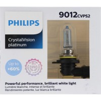 Philips CrystalVision platinum upgrade headlight bulbs deliver a sharp irresistble look Ultrawhite gradient coating that creates up to 4000K brilliant white light and produces up to 60 more vision compared to standard halogen bulb The perfect choice for t