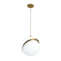 Mzsus 1-Light Acrylic Globe Pendant Light, Creative Irregular White Hanging Light Pendant Lamp For Dining Room, Living Room (7.8 Inch)