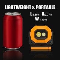 Easymaxx Led Rechargeable Work Light, 1500Lm Portable Cob Magnetic Lights With 3 Modes & 360