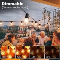 Zotoyi Outdoor String Lights 150 Ft, 45+5 Shatterproof Led Bulbs String Dimmable Patio Lights, Outdoor Lights For Patio, Hanging Lights For Patio Cafe Bistro Gazebo Backyard