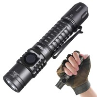 Wurkkos Tactical Flashlight, 2000 Lumen Super Bright Flashlight, Rechargeable Flashlight 345M Long Range, Dual Switch, Ipx8 Waterproof Edc Flashlight For Emergencies, Camping, Hiking