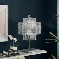 Square Crystal Double Crown, Table Lamp Integrated Led(D0102Hge4T7)