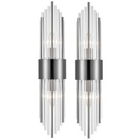 Shawnkey 2Light Modern Wall Sconce Titanium Black Metal With Clear Class Crystal Vanity Wall Sconce Lighting For Bedroom Living