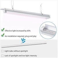 Tyagmam Grow Light For Indoor Plants 4Ft T8 180W4 X 45W 1080W Equivalent Super Bright Full Spectrum Sunlight Plant Light