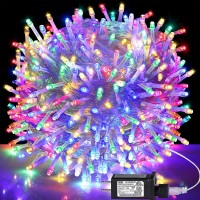 Kemooie 500 Led Multicolor Christmas Lights, 164Ft 8 Lighting Mode Plug In Christmas Lights Outdoor, Ip44 Waterproof String Lights For Outdoor Indoor Wedding Party Christmas Decorations (Multicolor)