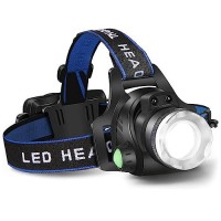 Cughys Headlamp Flashlight, Usb Rechargeable Led Head Lamp, Ipx4 Waterproof T004 Headlight With 4 Modes And Adjustable Headband, Perfect For Camping, Hiking, Outdoors, Hunting(One Pcs