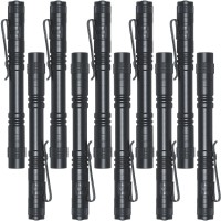 Beieverluck 10 Pack Small Mini Led Flashlight Handheld Pen Light Flashlight Tactical Pocket Torch Penlight With Clip Led Pen Flashlight For Camping Outdoor Emergency Inspection