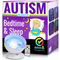 Our Autism Bedtime Sleep Projector Nightlight Bundle aid caring loving AUTISM PARENTS HELP THEIR LOVED ASD CHILD any age years old LOOK FORWARD TO BEDTIME and SATISFY HIS SPECIFIC ASD SENSORY NEEDSSTRONG PREFERENCES Incl many adaptive featuresFALL ASLEEP 