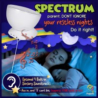 Our Autism Bedtime Sleep Projector Nightlight Bundle aid caring loving AUTISM PARENTS HELP THEIR LOVED ASD CHILD any age years old LOOK FORWARD TO BEDTIME and SATISFY HIS SPECIFIC ASD SENSORY NEEDSSTRONG PREFERENCES Incl many adaptive featuresFALL ASLEEP 