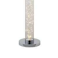 Benjara Floor Lamp With 360 Pieces Led Rope Bulbs, Silver