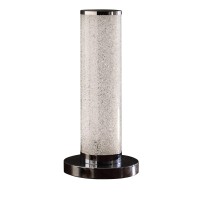 A perfect amalgamation of style and modern design this elegant Column Table Lamp transforms your existing decor setting Exuding elegance and sophistication this table lamp comes with a round chrome base and top cover The clear acrylic tube is filled with 