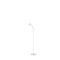 Benjara Floor Lamp With Adjustable And Bendable Gooseneck, White