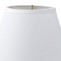 Benjara Table Lamp With Sphere Base And Bell Shade, Brown And White