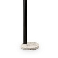 Benjara 3 Arc Floor Lamp With Metal Frame And Marble Base, Black