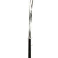 Benjara 3 Arc Floor Lamp With Metal Frame And Marble Base, Black