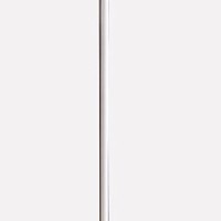 Benjara Floor Lamp With Metal Curved Integrated Led, White