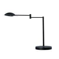 Benjara Desk Lamp With Adjustable Swing Metal Arm, Black